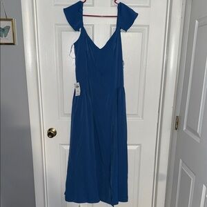 Abercrombie & Fitch Royal Blue Midi Dress